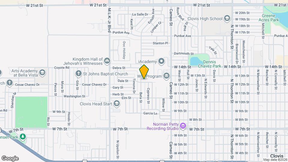 1716 W 12th St Map and Location Details