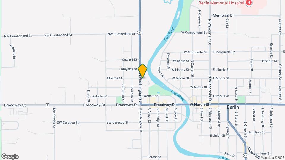 184 N Washington St Map and Location Details