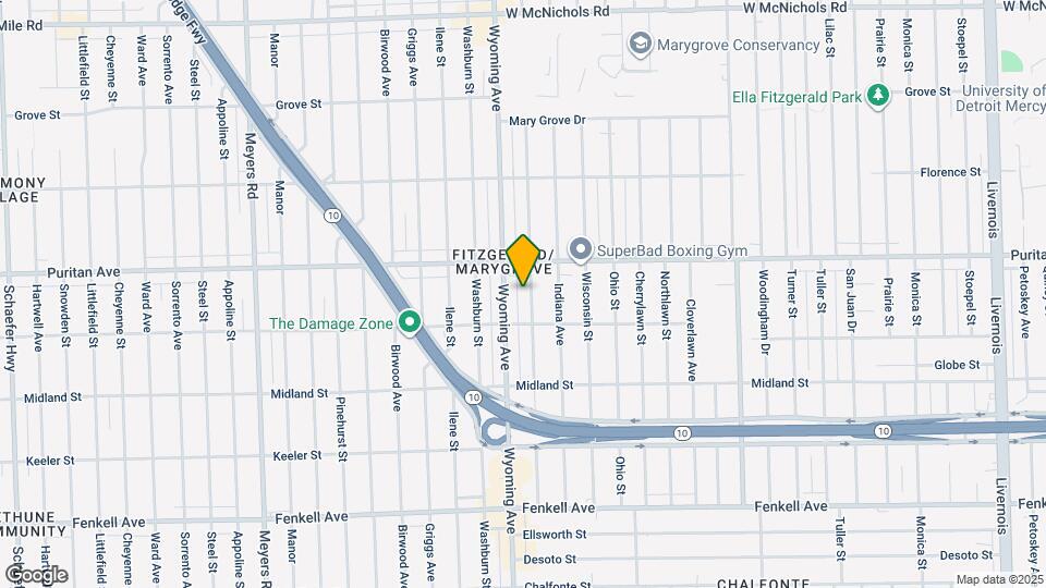 15863 Kentucky St Map and Location Details