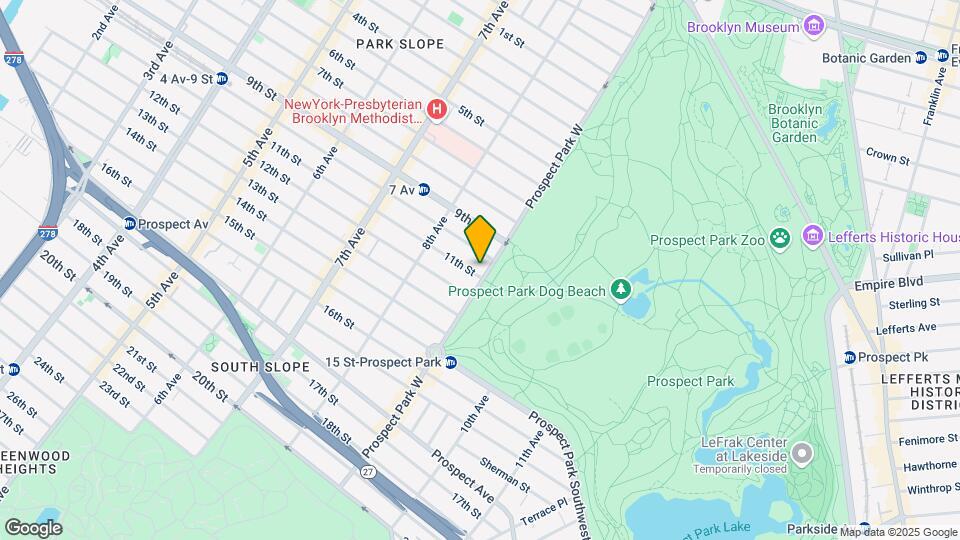 160 Prospect Park W Map and Location Details