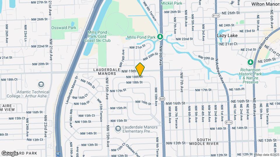1130 NW 18th Ct, Unit HOUSE Map and Location Details