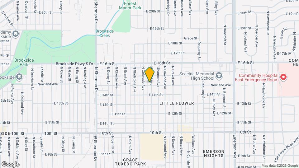 1444 N Euclid Ave Map and Location Details
