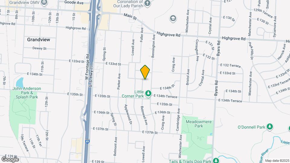 13405 Belmead Ave Map and Location Details