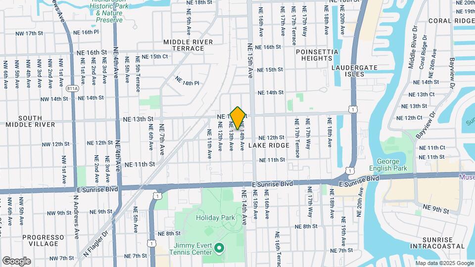 1211 NE 14th Ave Map and Location Details