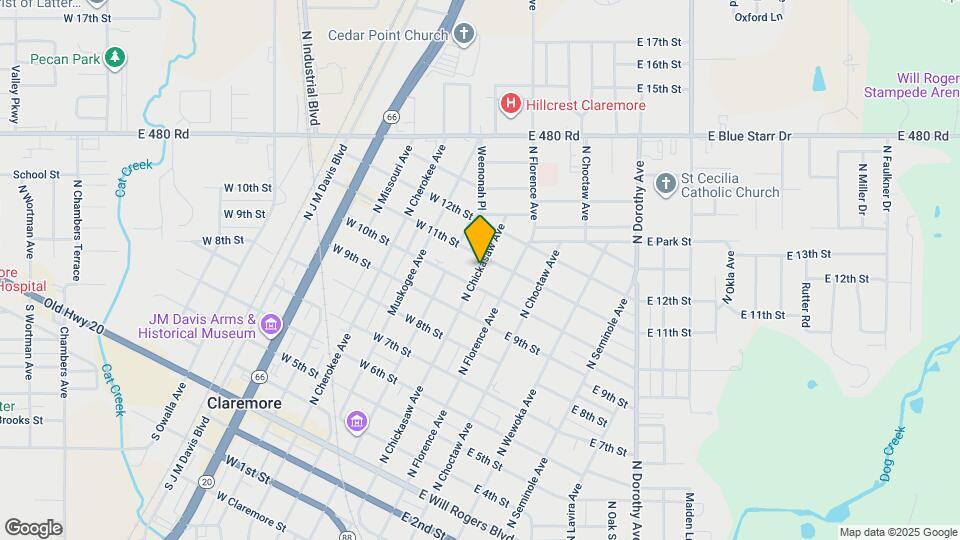 830 N Chickasaw Ave Map and Location Details