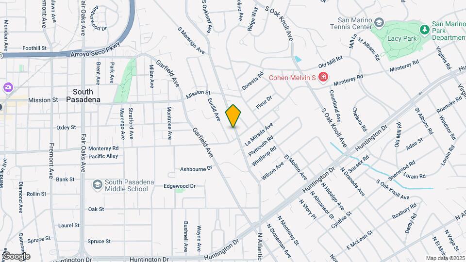 1953 S Los Robles Ave Map and Location Details