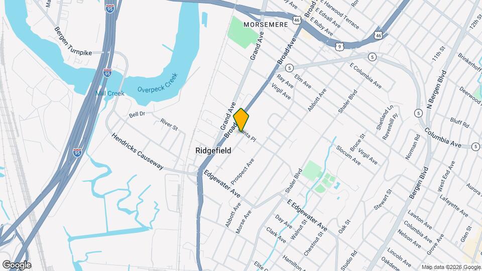 593 Hillside St, Unit 1 Map and Location Details