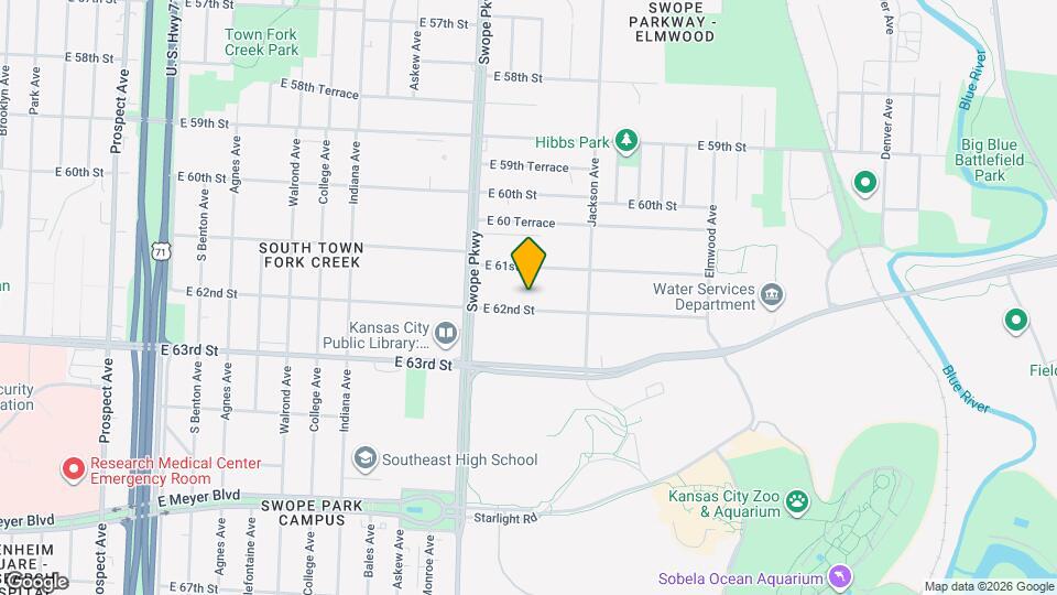 3850 E 62nd St Map and Location Details