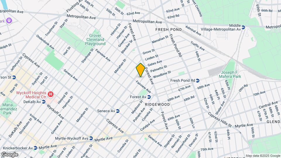 20-17 Palmetto St Mapa y Detalles de la Ubicación