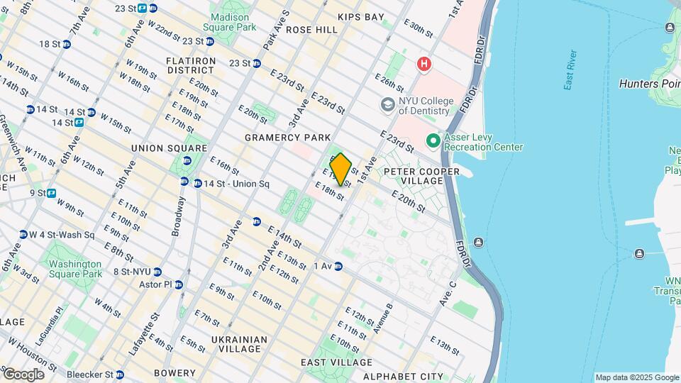 343 E 18th St Mapa y Detalles de la Ubicación