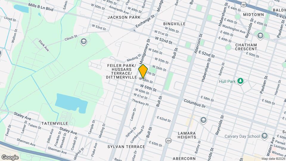 203 W 58th St Mapa y Detalles de la Ubicación