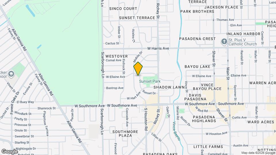 1104 Sunset Dr Map and Location Details