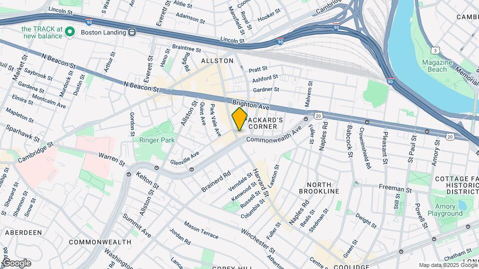 1219 Commonwealth Ave, Unit #4 Mapa y Detalles de la Ubicación