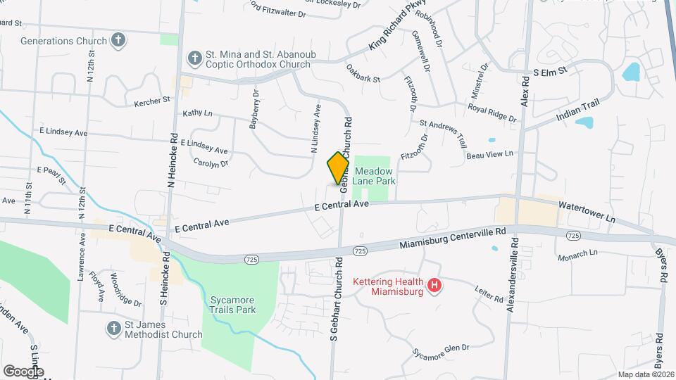 95 N Gebhart Church Rd Map and Location Details