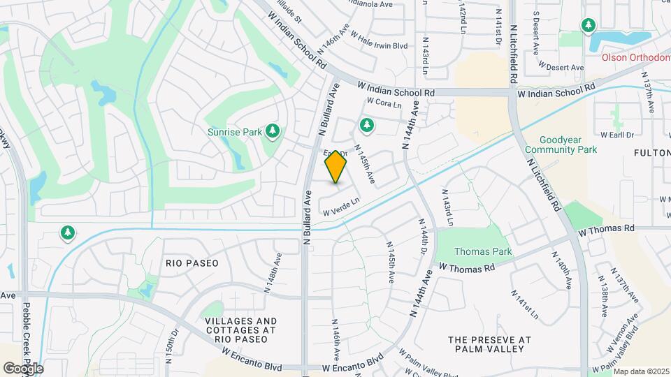 14586 W Merrell St Mapa y Detalles de la Ubicación