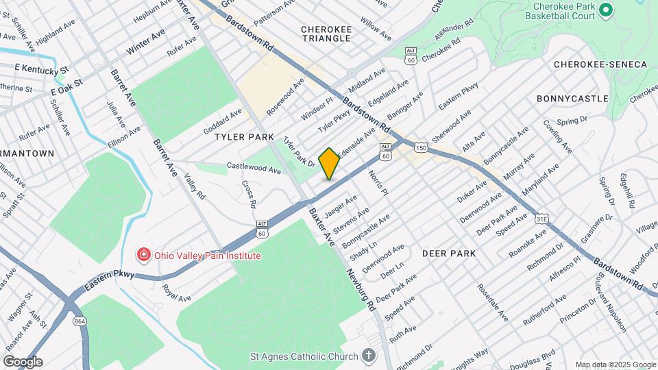 1635 Eastern Pky, Unit 1 Map and Location Details