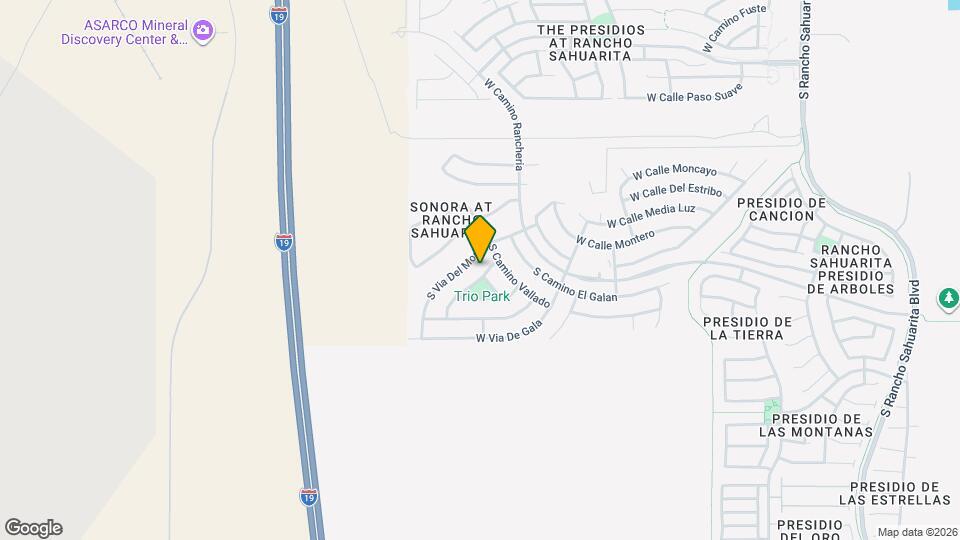 14334 S Via Gualda Map and Location Details
