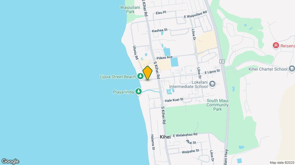 Waiokuli Beach Hale Mapa y Detalles de la Ubicación