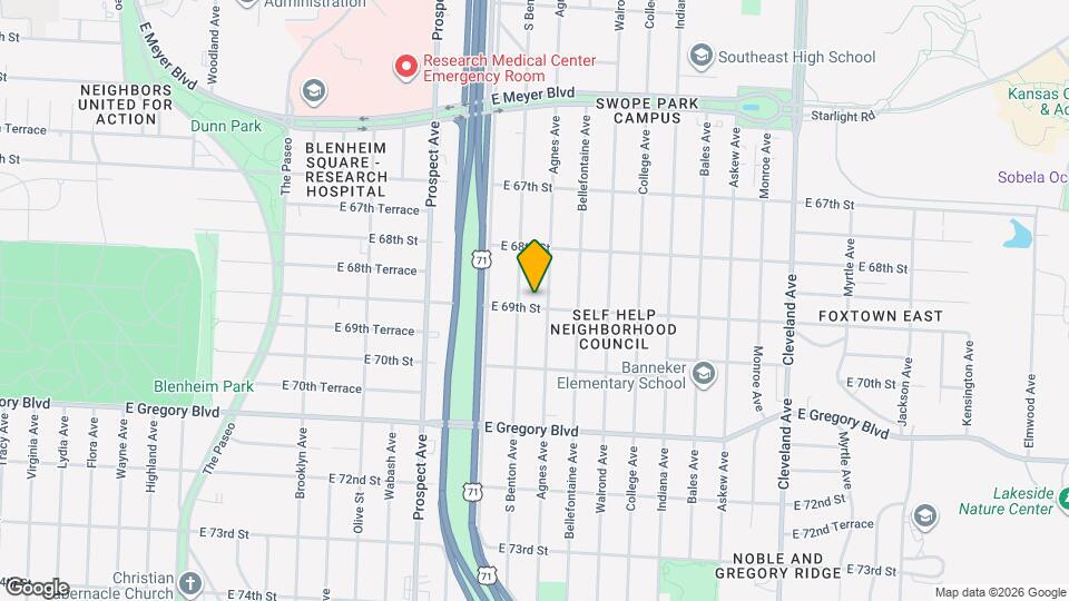 2912 E 69th St Mapa y Detalles de la Ubicación