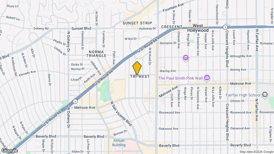 730 Westbourne Dr Map and Location Details