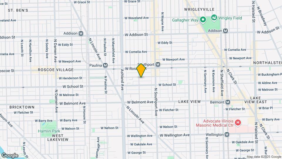1455 W Henderson St Map and Location Details