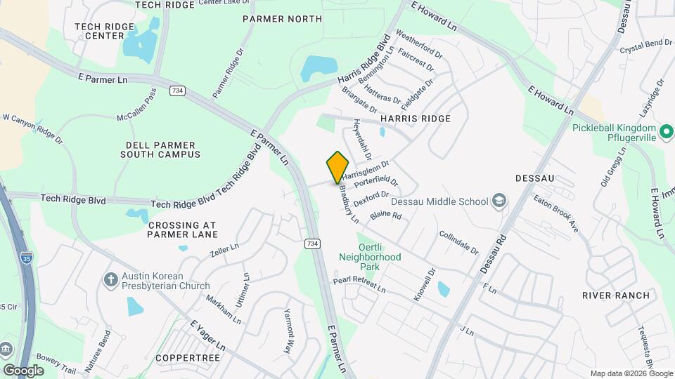 1109 Bradbury Ln Map and Location Details