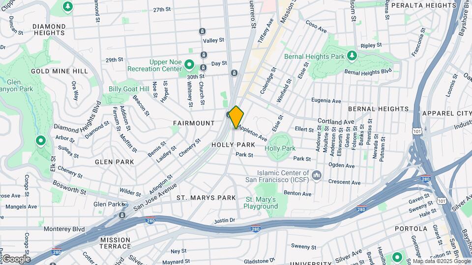 3633-3635 Mission St Mapa y Detalles de la Ubicación