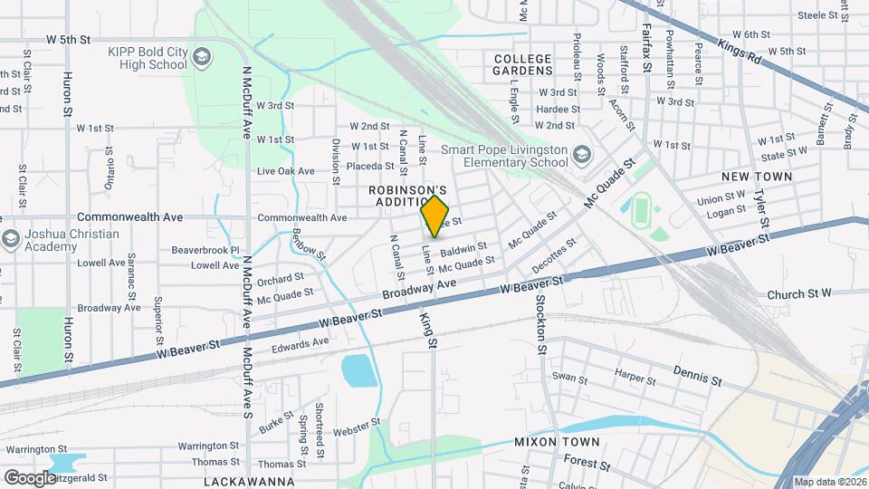 2128 Woodside St Map and Location Details