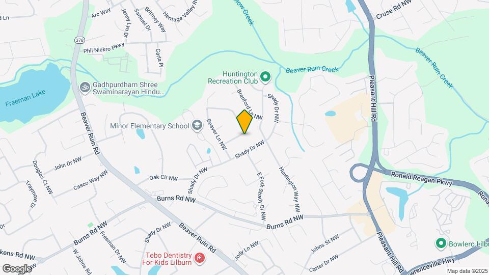 4007 Shady Cir NW Map and Location Details