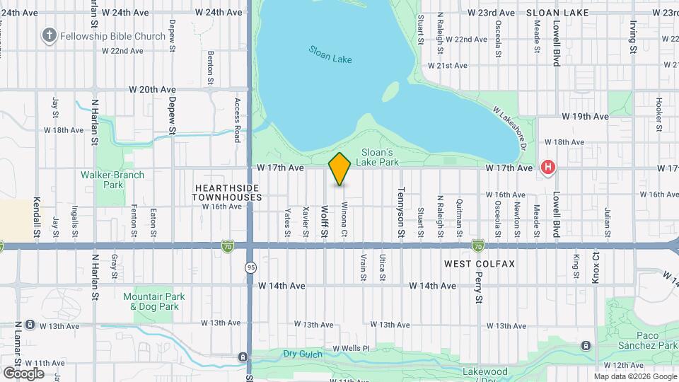 1645 Winona Ct Map and Location Details