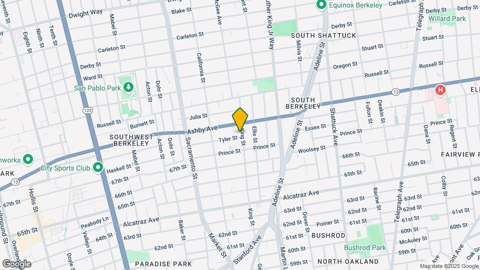 1661 Tyler St Map and Location Details