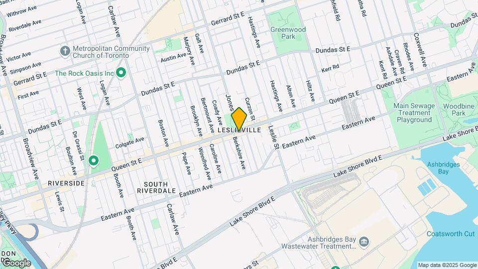 1167 Queen St E Map and Location Details