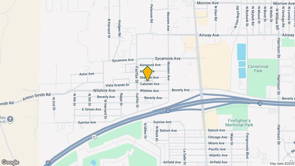 971 Calumet Ave Map and Location Details