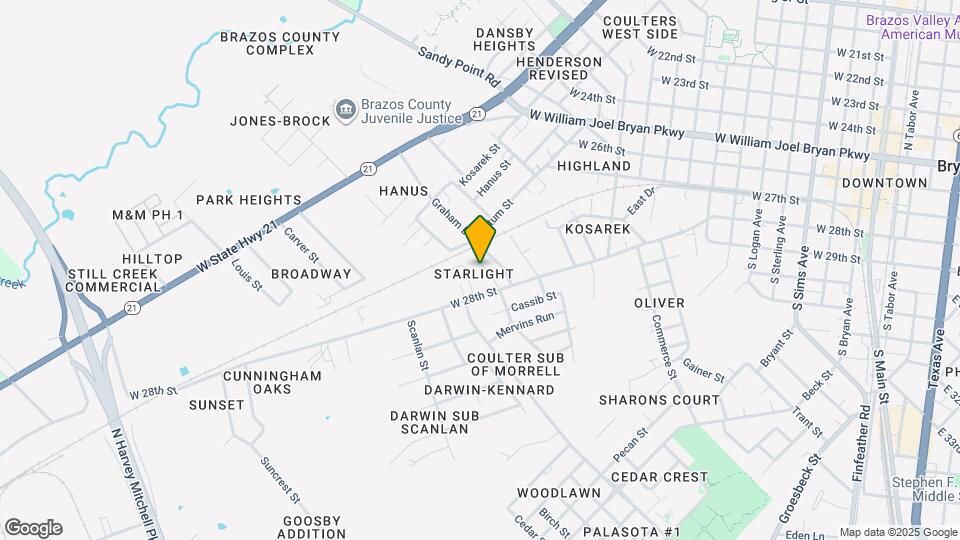 1205 Thompson St Map and Location Details