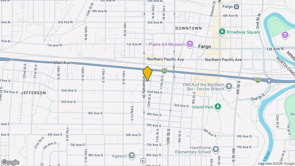 1206 1st Ave S Map and Location Details