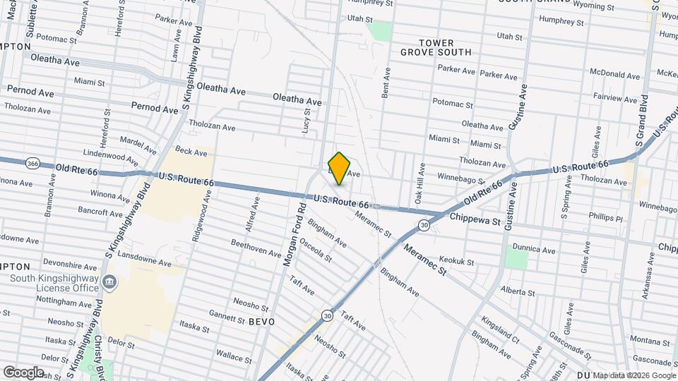 4233 Meramec St, Unit 1F Map and Location Details