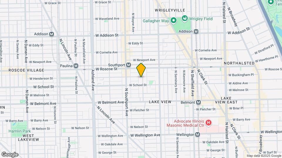 3322 N Lakewood Ave, Unit 1 Map and Location Details