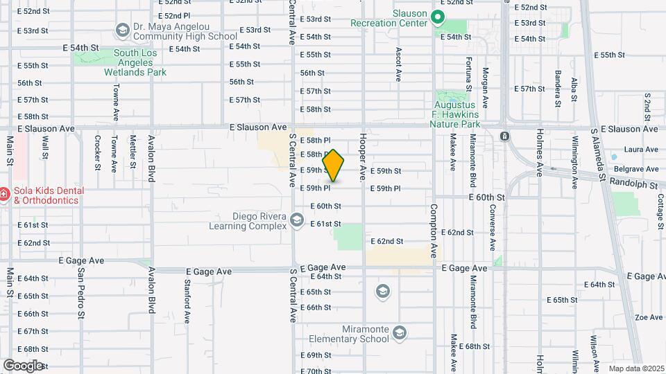 1183 E 59th Pl Map and Location Details