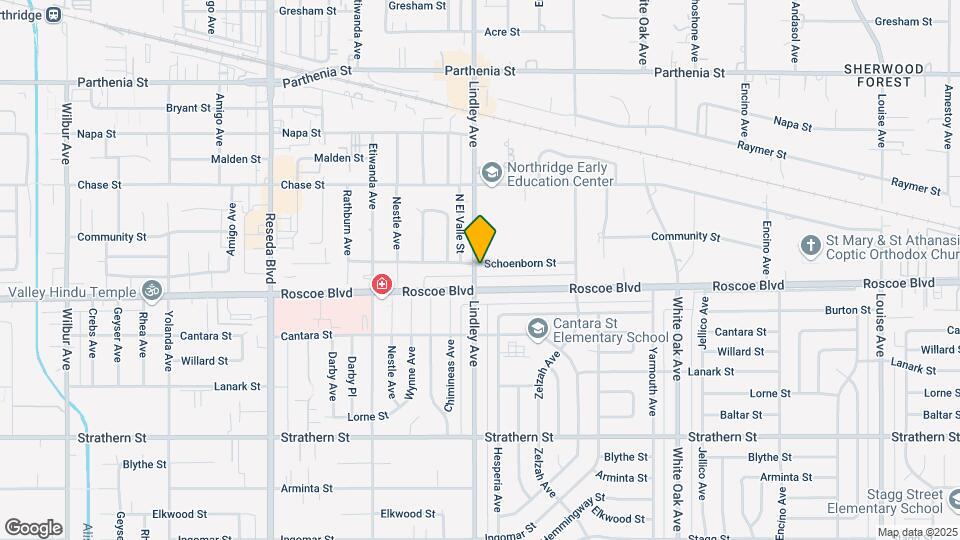 8320 Lindley Ave Map and Location Details