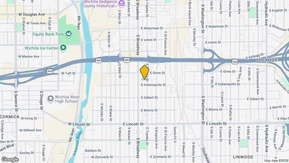 833 Topeka, Unit Apt#3 Map and Location Details