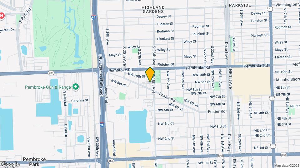 825 NW 9th St Map and Location Details