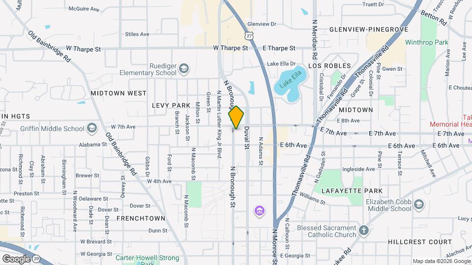 1327 N Bronough St Map and Location Details