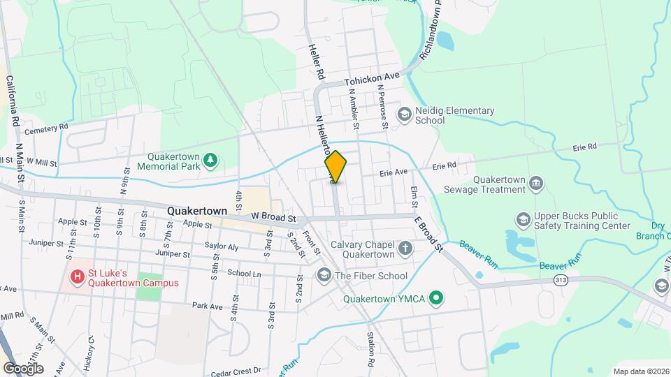 37 N Hellertown Ave, Unit B Mapa y Detalles de la Ubicación