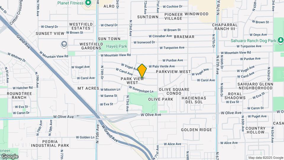 7209 W Carol Ave Map and Location Details