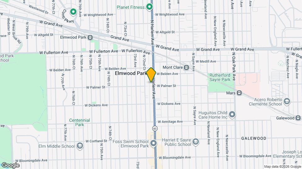 7200 W Palmer St Mapa y Detalles de la Ubicación