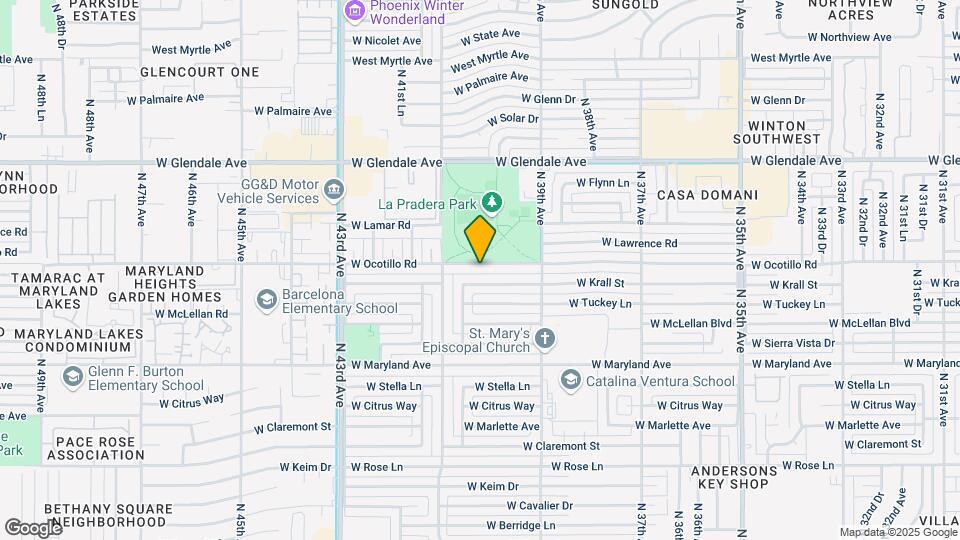 4013 W Ocotillo Rd Map and Location Details