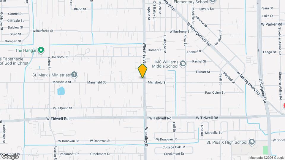 1102 Mansfield St Mapa y Detalles de la Ubicación