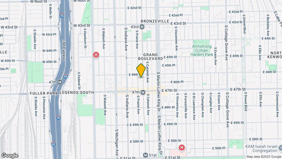 4619 S Prairie Ave Map and Location Details