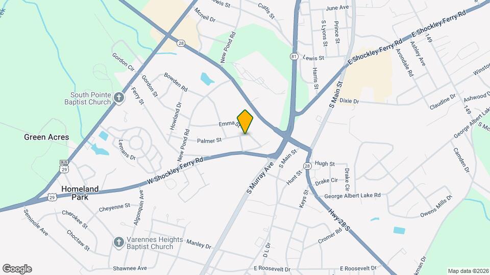 409 Emma St Mapa y Detalles de la Ubicación