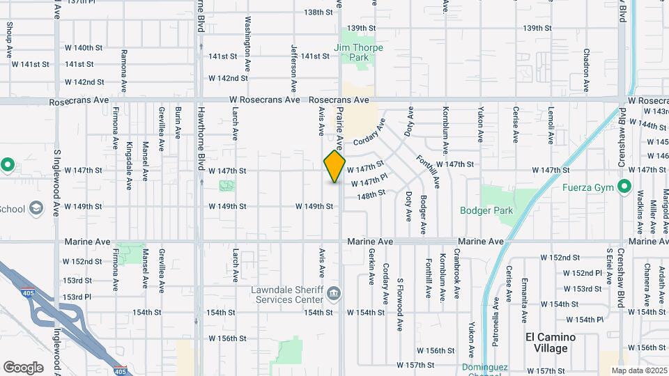 14727 Prairie Ave Map and Location Details